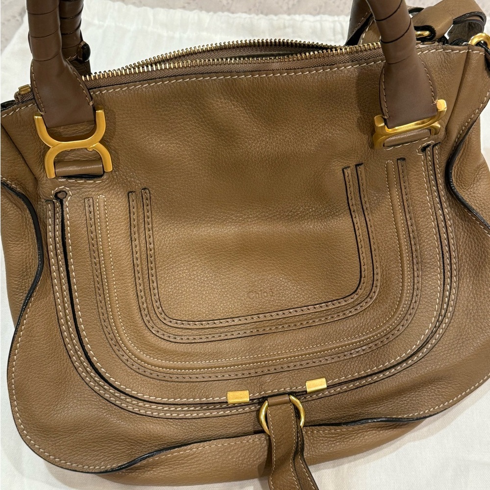 Chloe Marcie Leather Satchel Medium